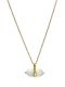 Dimante di Herkimer Collana “iSis” - Argento Placcato in 18k Oro